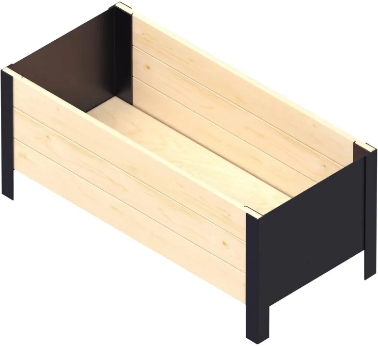 UPYARD Hochbeet MODERN natur Holz B/H/L: ca. 36x32x78 cm