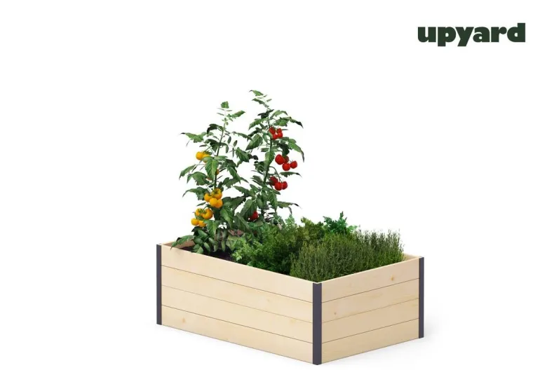 UPYARD Hochbeet MODERN natur Holz B/H/L: ca. 80x40x120 cm