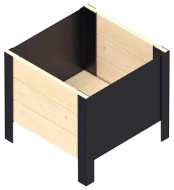UPYARD Hochbeet MODERN natur Holz B/H/L: ca. 36x32x36 cm