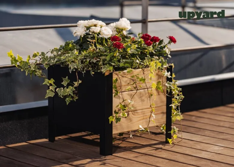 UPYARD Hochbeet MODERN natur Holz B/H/L: ca. 36x32x36 cm