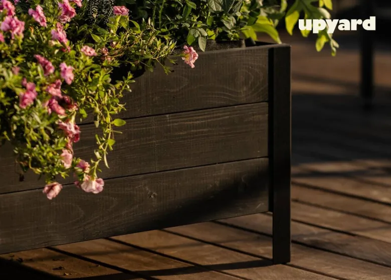 UPYARD Hochbeet MODERN schwarz Holz B/H/L: ca. 36x32x58 cm