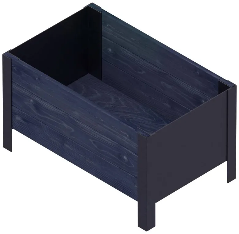 UPYARD Hochbeet MODERN schwarz Holz B/H/L: ca. 36x32x58 cm