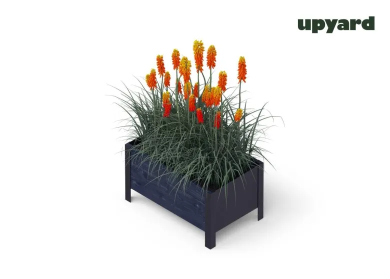 UPYARD Hochbeet MODERN schwarz Holz B/H/L: ca. 36x32x58 cm