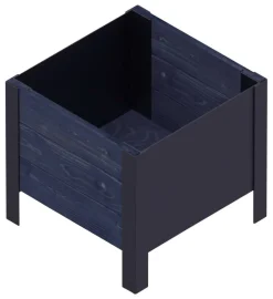 UPYARD Hochbeet MODERN schwarz Holz B/H/L: ca. 36x32x36 cm