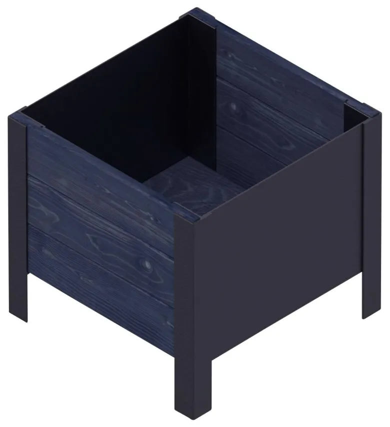 UPYARD Hochbeet MODERN schwarz Holz B/H/L: ca. 36x32x36 cm