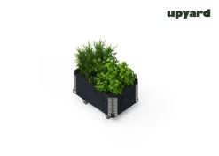 UPYARD Kräuterkasten INDUSTRIAL schwarz Holz B/L: ca. 40x60 cm