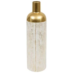 Vase gold Metall B/H: ca. 16x60,5 cm