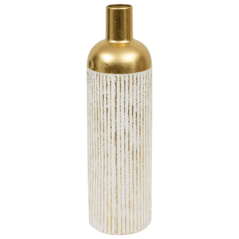 Vase gold Metall B/H: ca. 16x60,5 cm