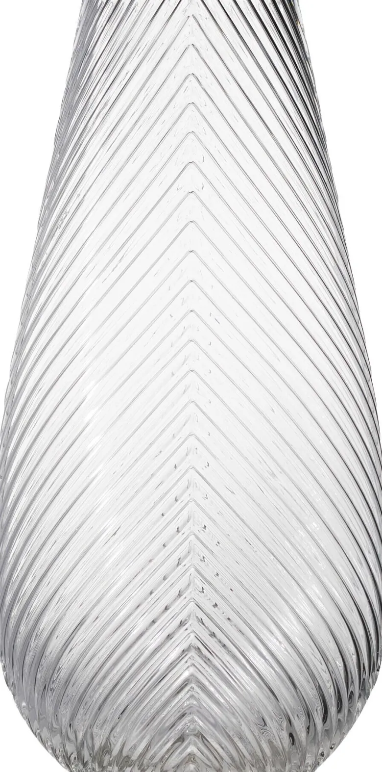 Vase klar Glas B/H/L: ca. 17x40x17 cm