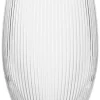 Vase klar Glas H/D: ca. 20x14 cm