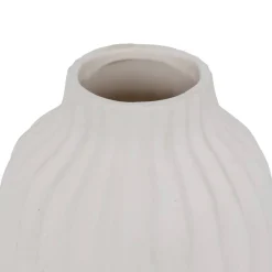 Vase weiß Keramik B/H: ca. 15x22 cm