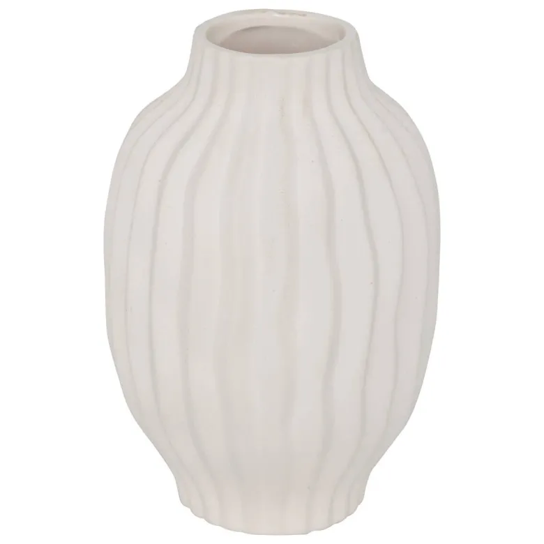Vase weiß Keramik B/H: ca. 15x22 cm