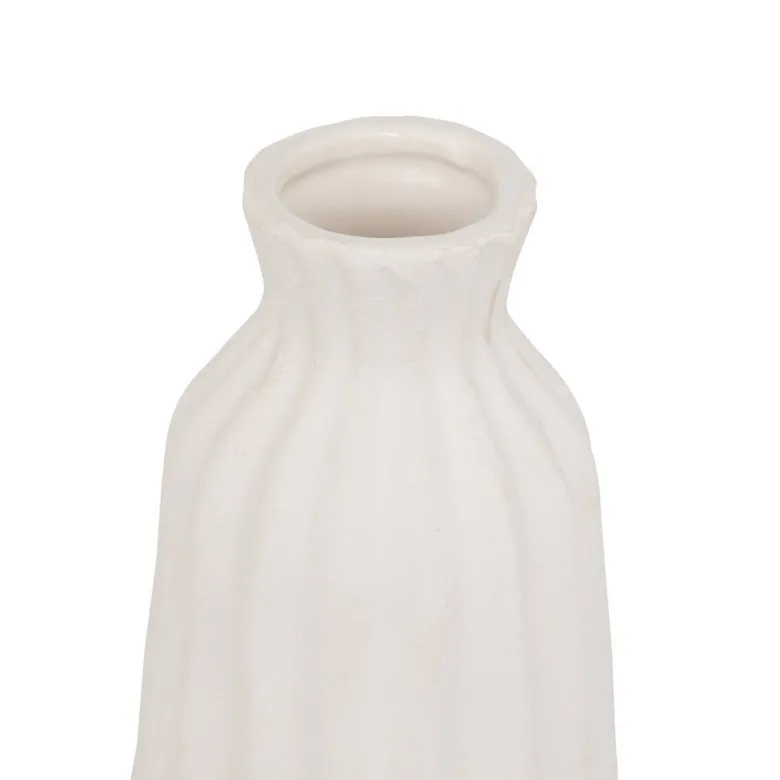 Vase weiß Keramik H: ca. 30 cm
