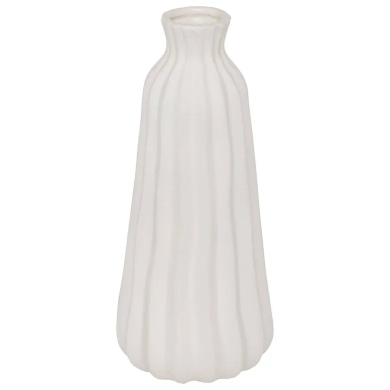 Vase weiß Keramik H: ca. 30 cm