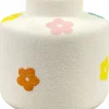 Vase weiß Porzellan B/H/L: ca. 8x8x8 cm