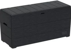 VCM Aufbewahrungsbox Durabox grau Kunststoff B/H/L: ca. 117x56x45 cm