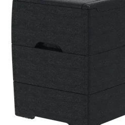 VCM Aufbewahrungsbox Durabox grau Kunststoff B/H/L: ca. 117x56x45 cm