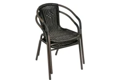 VCM Balkon-Set braun Polyrattan B/H: ca. 53x73 cm