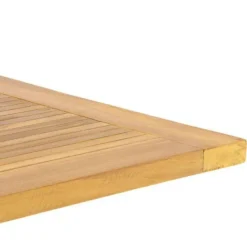 VCM Balkontisch braun Teakholz B/H/L: ca. 65x75x130 cm