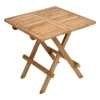 VCM Balkontisch braun Teakholz B/H/T: ca. 50x58x7 cm