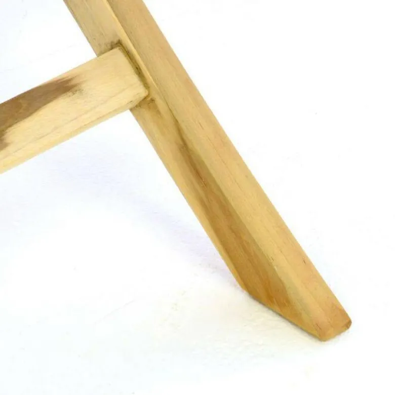 VCM Balkontisch braun Teakholz B/H/T: ca. 80x75x80 cm