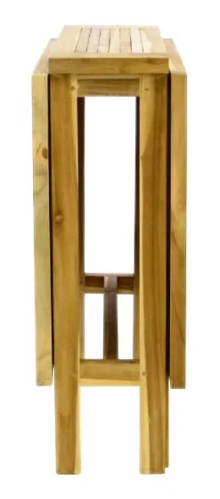 VCM Balkontisch braun Teakholz B/H/L: ca. 65x75x25 cm