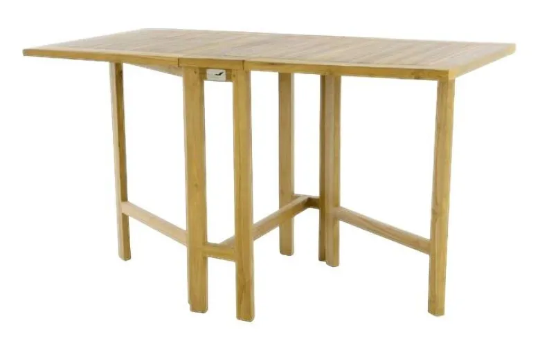 VCM Balkontisch braun Teakholz B/H/L: ca. 65x75x25 cm