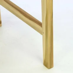 VCM Balkontisch braun Teakholz B/H/L: ca. 65x75x25 cm