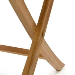 VCM Balkontisch braun Teakholz B/H/T: ca. 80x75x80 cm