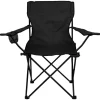VCM Campingstuhl schwarz Polyester-Mischgewebe B/H/T: ca. 85x85x50 cm