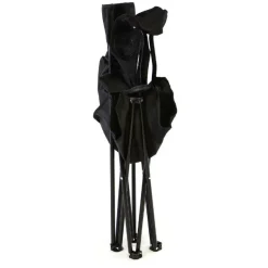 VCM Campingstuhl schwarz Polyester-Mischgewebe B/H/T: ca. 85x85x50 cm