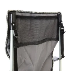 VCM Campingstuhl-Set schwarz Stahl B/H/T: ca. 47x90x47 cm