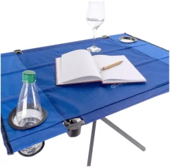 VCM Campingtisch blau Polyester-Mischgewebe B/H/L: ca. 50x50x80 cm
