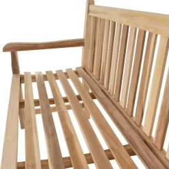 VCM Gartenbank braun Holz B/H/T/L: ca. 60x90x50x150 cm