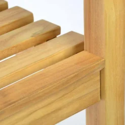 VCM Gartenbank braun Teakholz B/H/T: ca. 150x90x60 cm