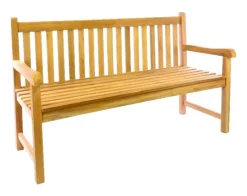 VCM Gartenbank braun Teakholz B/H/T: ca. 150x90x60 cm
