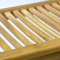 VCM Gartenbank braun Teakholz B/H/L: ca. 60x90x180 cm