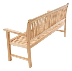 VCM Gartenbank braun Teakholz B/H/L: ca. 60x90x180 cm