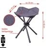 VCM Gartenhocker-Set schwarz Stahl B/H/T: ca. 33x42x33 cm