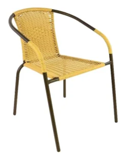 VCM Gartensitzgruppe braun Stahl B/H/T: ca. 53x73x60 cm