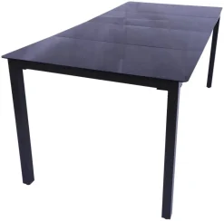 VCM Gartensitzgruppe schwarz Aluminium B/H/T: ca. 189x76x90 cm