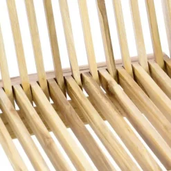 VCM Gartenstuhl 4er Set braun Teakholz B/H/T: ca. 46x89x62 cm