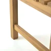 VCM Gartenstuhl hellbraun Teakholz B/H/T: ca. 60x91x62 cm