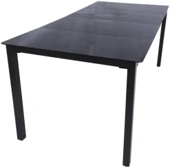 VCM Gartentisch anthrazit Aluminium B/H/L: ca. 90x73x180 cm
