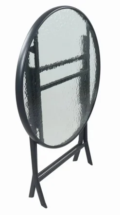 VCM Gartentisch anthrazit Metall B/H/L: ca. 70x70x70 cm