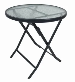 VCM Gartentisch anthrazit Metall B/H/L: ca. 70x70x70 cm