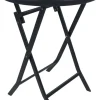 VCM Gartentisch anthrazit Metall B/H/L: ca. 55x70x55 cm