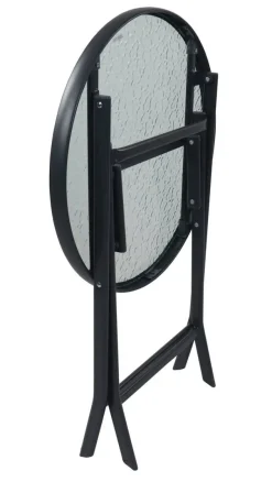 VCM Gartentisch anthrazit Metall B/H/L: ca. 55x70x55 cm