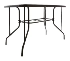 VCM Gartentisch braun Metall B/H/L: ca. 60x72x110 cm