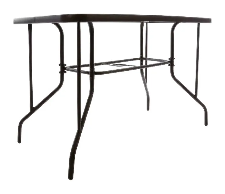 VCM Gartentisch braun Metall B/H/L: ca. 60x72x110 cm